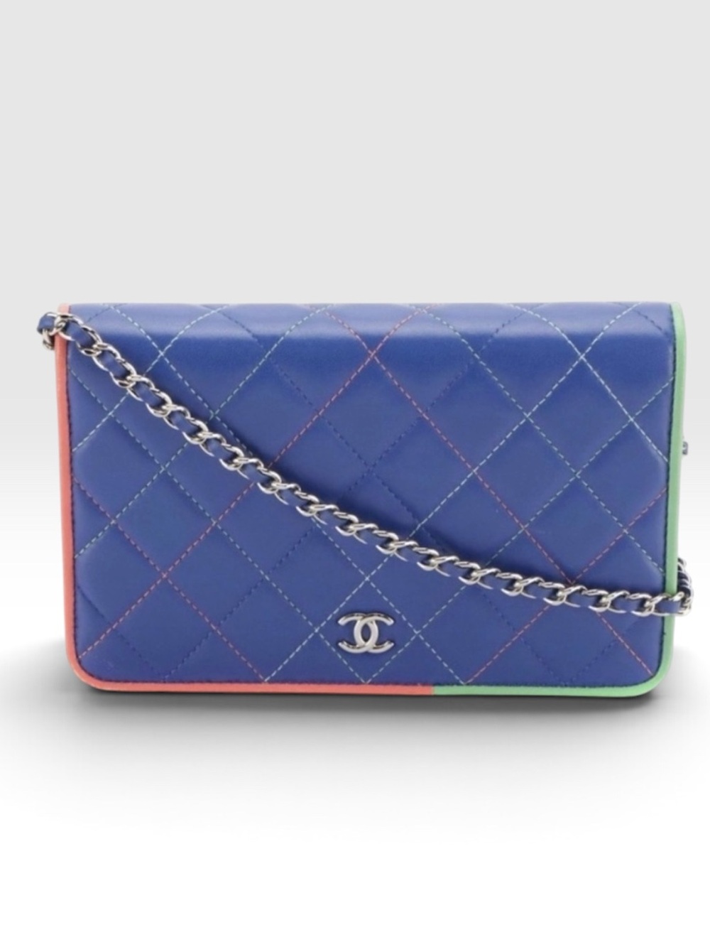 Chanel Limited Edition Multicolor Lambskin Quilted WOC Chain Bag